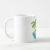 Tropical Island Picnic Coffee Tasse (Links)