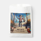 Tropical Island Pirate Boy Birthday Party Geschenktütchen (Vorderseite)