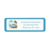 Tropical Island Retro Blue Bus (Vorne)