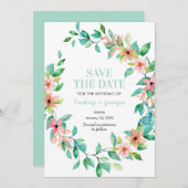 Tropical Island Save the Date Einladungen für Hoch (Vorne/Hinten)