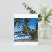 Tropical Island Summer Waves St Lucia Postkarte (Stehend Vorderseite)