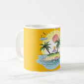 Tropical Island Sunset Drinkware Kaffeetasse (Vorderseite Links)