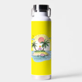 Tropical Island Sunset Drinkware Trinkflasche (Vorne)