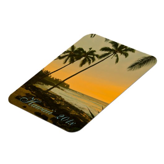 Tropical Island Sunset Magnet (Linke Seite)