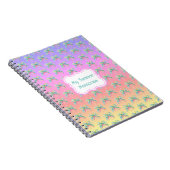 Tropical Island Sunset Palm Tree Notizblock (Rechte Seite)