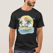 Tropical Island Sunset Streetwear T-Shirt (Vorderseite)