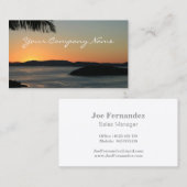 Tropical Island Sunset - Visitenkarten Visitenkarte (Vorne/Hinten)