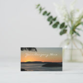Tropical Island Sunset - Visitenkarten Visitenkarte (Stehend Vorderseite)
