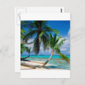 Tropical Island Tepuka Tuvalu Postkarte (Vorne/Hinten)