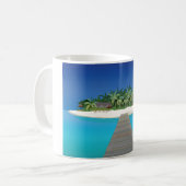Tropical Island Urlaub Landschaftlich Kaffee Tasse (Vorderseite Links)