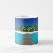 Tropical Island Urlaub Landschaftlich Kaffee Tasse (Mittel)