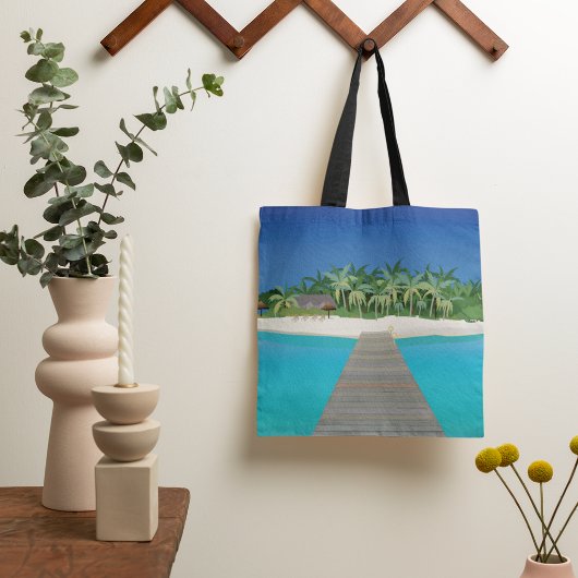 Tropical Island Urlaub Landschaftliche Landschaft Tasche