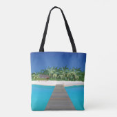 Tropical Island Urlaub Landschaftliche Landschaft Tasche (Rückseite)