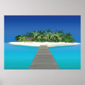 Tropical Island Vacation Poster (Vorne)