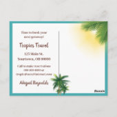 Tropical Island Vacation Postkarte (Rückseite)