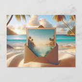 Tropical Island Vacation Postkarte (Vorderseite)