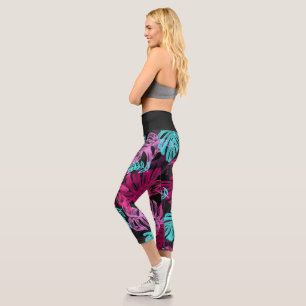 Tropical Island Vibes   Capris mit hoher Taille