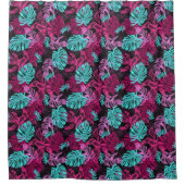 Tropical Island Vibes Duschvorhang (Vorderseite)