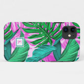 Tropical Island Vibes Monogram Phone Case (Rückseite (Horizontal))
