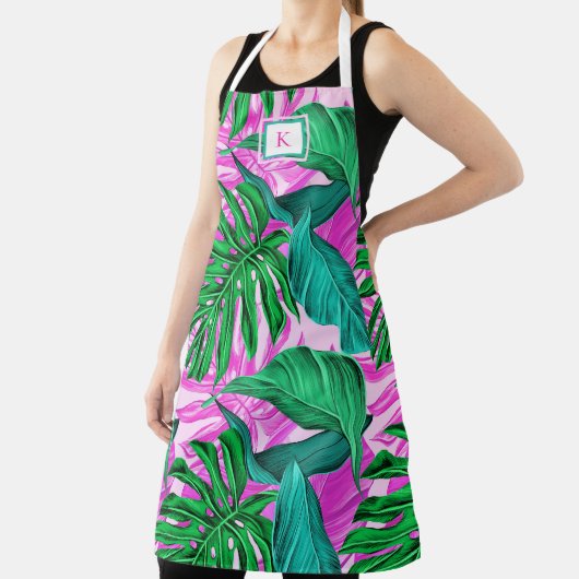 Tropical Island Vibes Monogram Schürze (InSitu)