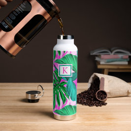 Tropical Island Vibes Monogram Trinkflasche