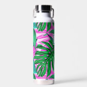 Tropical Island Vibes Monogram Trinkflasche (Vorne)