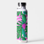 Tropical Island Vibes Monogram Trinkflasche (Rechts)