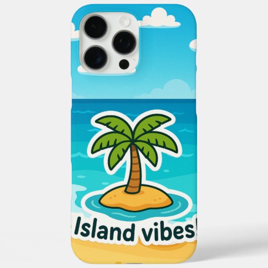 Tropical Island Vibes Palm Trecker Case-Mate iPhone Hülle (Rückseite)