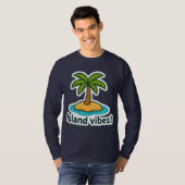 Tropical Island Vibes Palm Trecker T-Shirt (Vorne ganz)