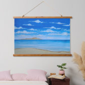 Tropical Island  Wandteppich Mit Holzrahmen (Schlafzimmer)