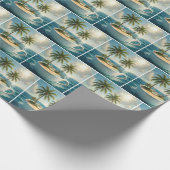 Tropical Island With Hammock in a Teacup Geschenkpapier (Ecke)