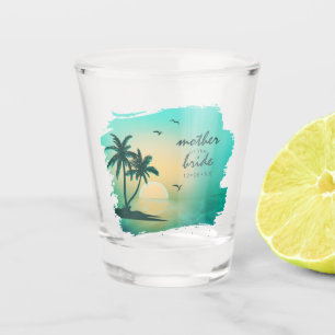 Tropical Isle Mutter der Braut Teal ID581 Schnapsglas