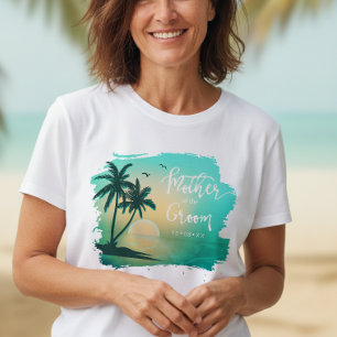 Tropical Isle Mutter des Bräutigams Türkis ID581 T-Shirt