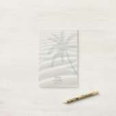Tropical Isle Palm Tree and Sand ID581 Post-it Klebezettel (Auf Schreibtisch)