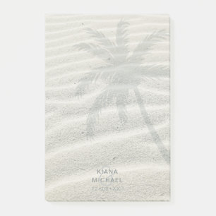 Tropical Isle Palm Tree and Sand ID581 Post-it Klebezettel