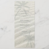 Tropical Isle Sunrise Wedding Menu Pink ID581 Menükarte (Vorderseite)