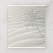 Tropical Isle Sunrise Wedding Table Aquamarin ID58 Platzkarte (Innenseite Aufgefaltet)