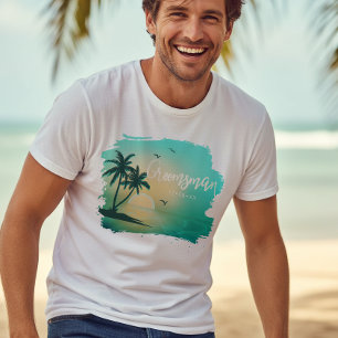 Tropical Isle Trauzeuge Teal ID581 T-Shirt