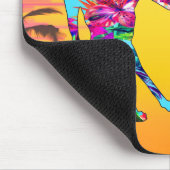 Tropical Italian Greyhound Mousepad (Ecke)