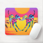 Tropical Italian Greyhound Mousepad (Mit Mouse)