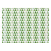 Tropical Jade Tree Green Blätter auf Weiß Tischdecke (Vorderseite (Horizontal))