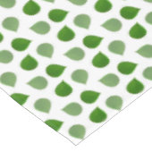 Tropical Jade Tree Green Blätter auf Weiß Tischdecke (Schrägansicht)