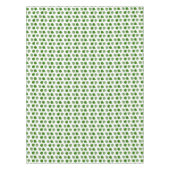 Tropical Jade Tree Green Blätter auf Weiß Tischdecke (Vorderseite)