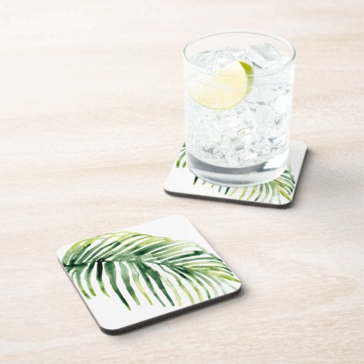 Tropical Jewel Leaf Getränkeuntersetzer (Rechte Seite)