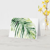 Tropical Jewel Leaf Karte (Gelbe Blume)