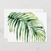 Tropical Jewel Leaf Postkarte (Vorne/Hinten)
