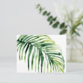 Tropical Jewel Leaf Postkarte (Stehend Vorderseite)