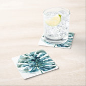 Tropical Jewel Palm Rechteckiger Pappuntersetzer (Vor Ort)