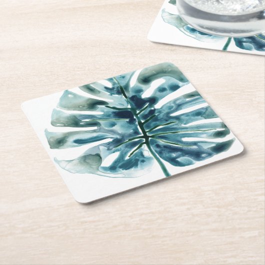 Tropical Jewel Palm Rechteckiger Pappuntersetzer (angewinkelt)