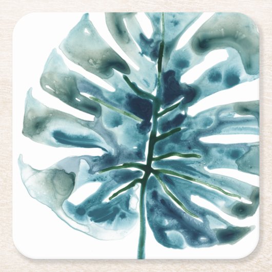 Tropical Jewel Palm Rechteckiger Pappuntersetzer (Vorderseite)